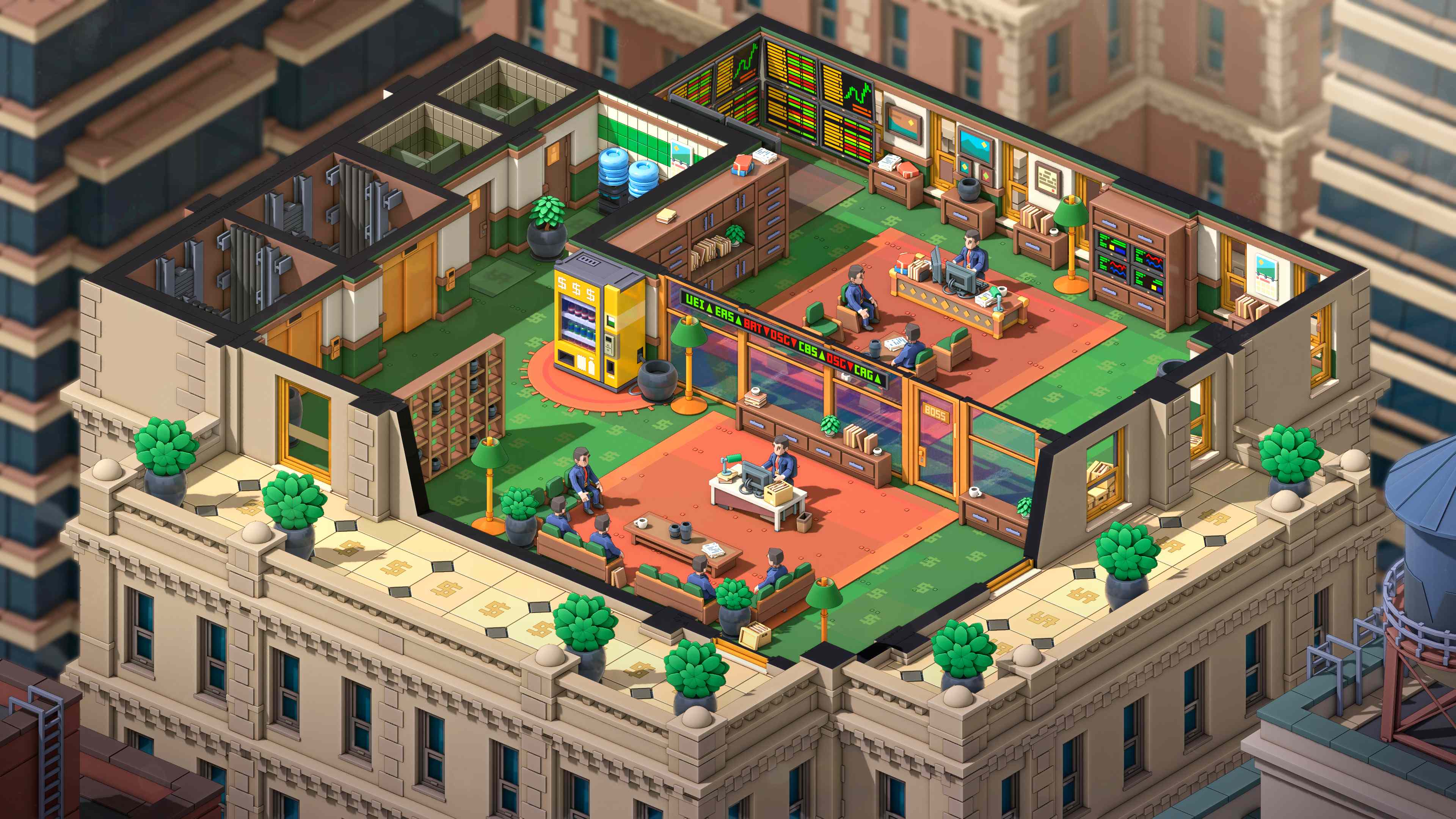 Trading floor background